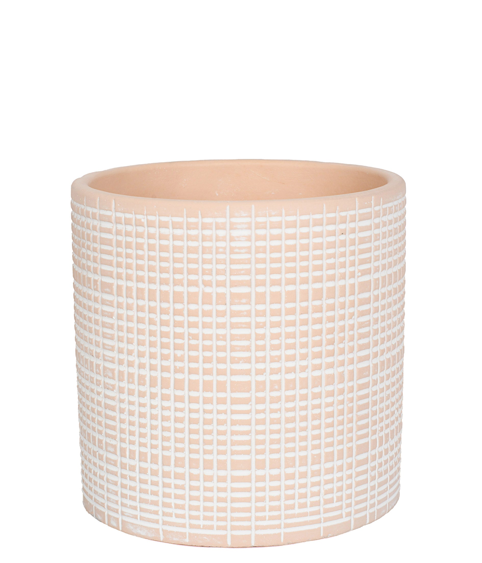 CACHEPOT EM CIMENTO BEGE 16CM
