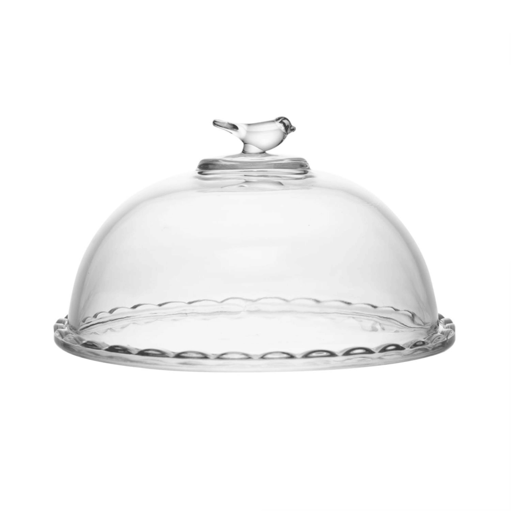 QUEIJEIRA BIRD 20CM COM TAMPA CRISTAL ECOLOGICO
