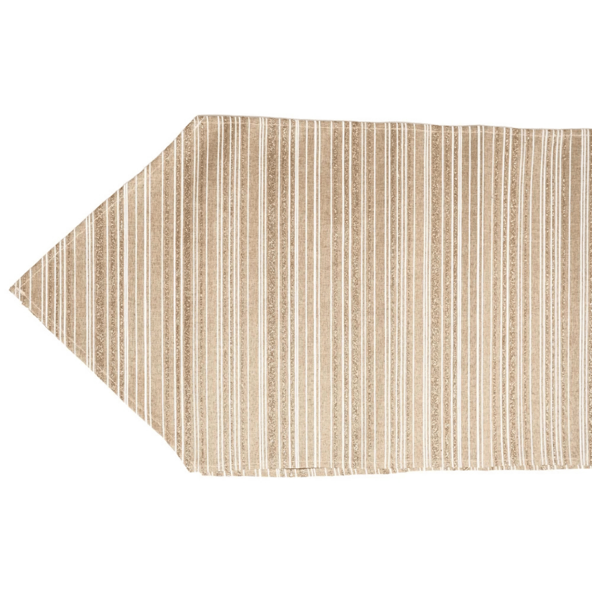 CAMINHO DE MESA LINHAS DOURADO GLITTER  34CM X 1,82M