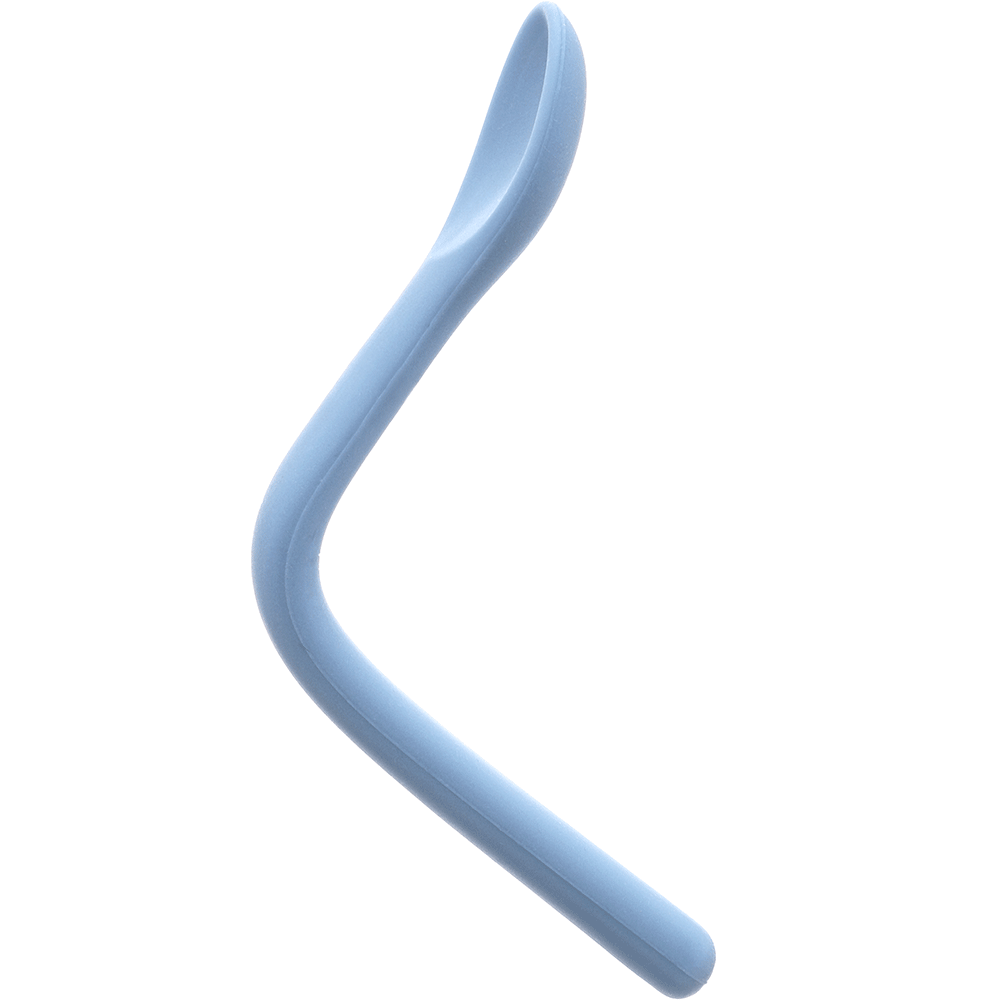 COLHER FLEXIVEL EM SILICONE AZUL