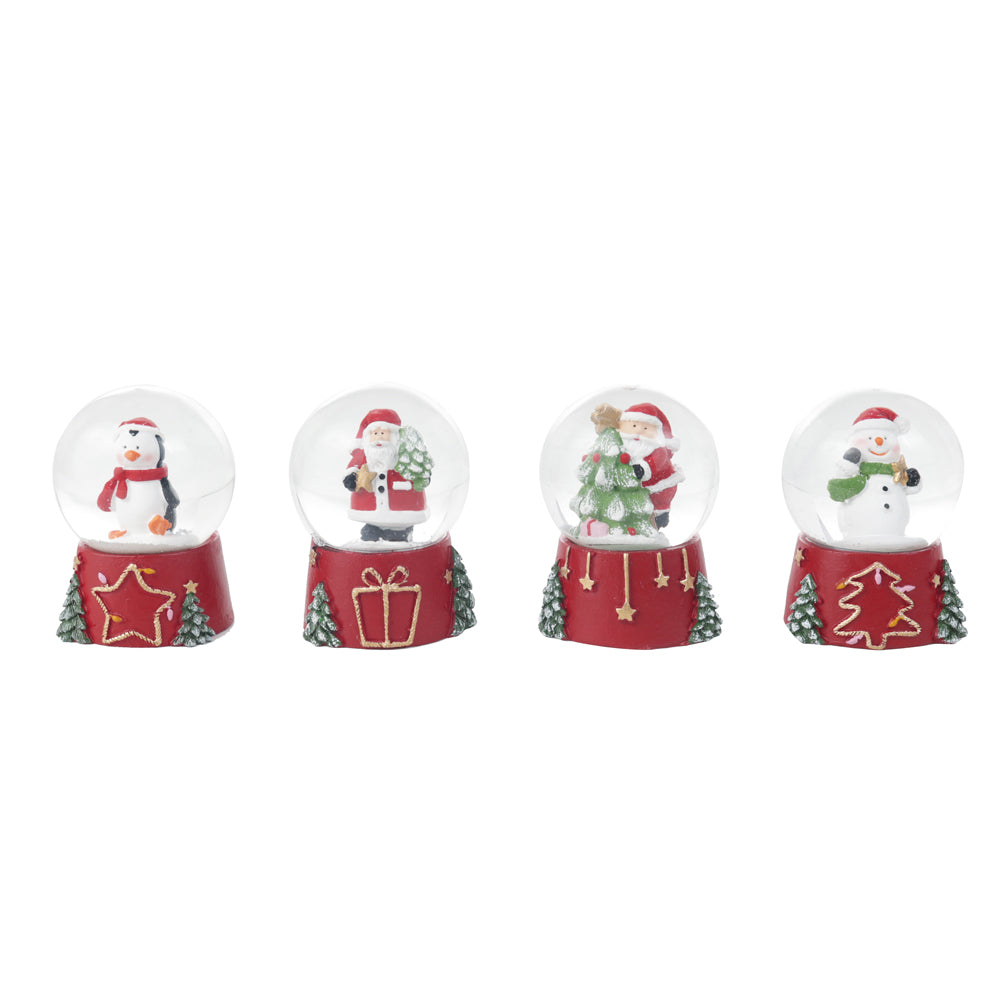 GLOBO PAPAI NOEL/ARVORE/BONECO DE NEVE/PINGUIM SORTIDO 6,2CM