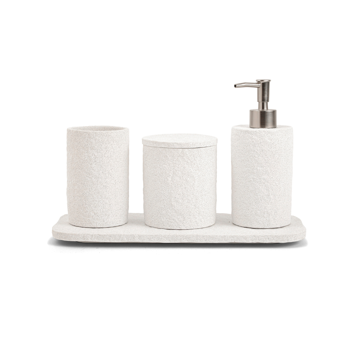 KIT EM CIMENTO PARA BANHEIRO - 4 PEÇAS