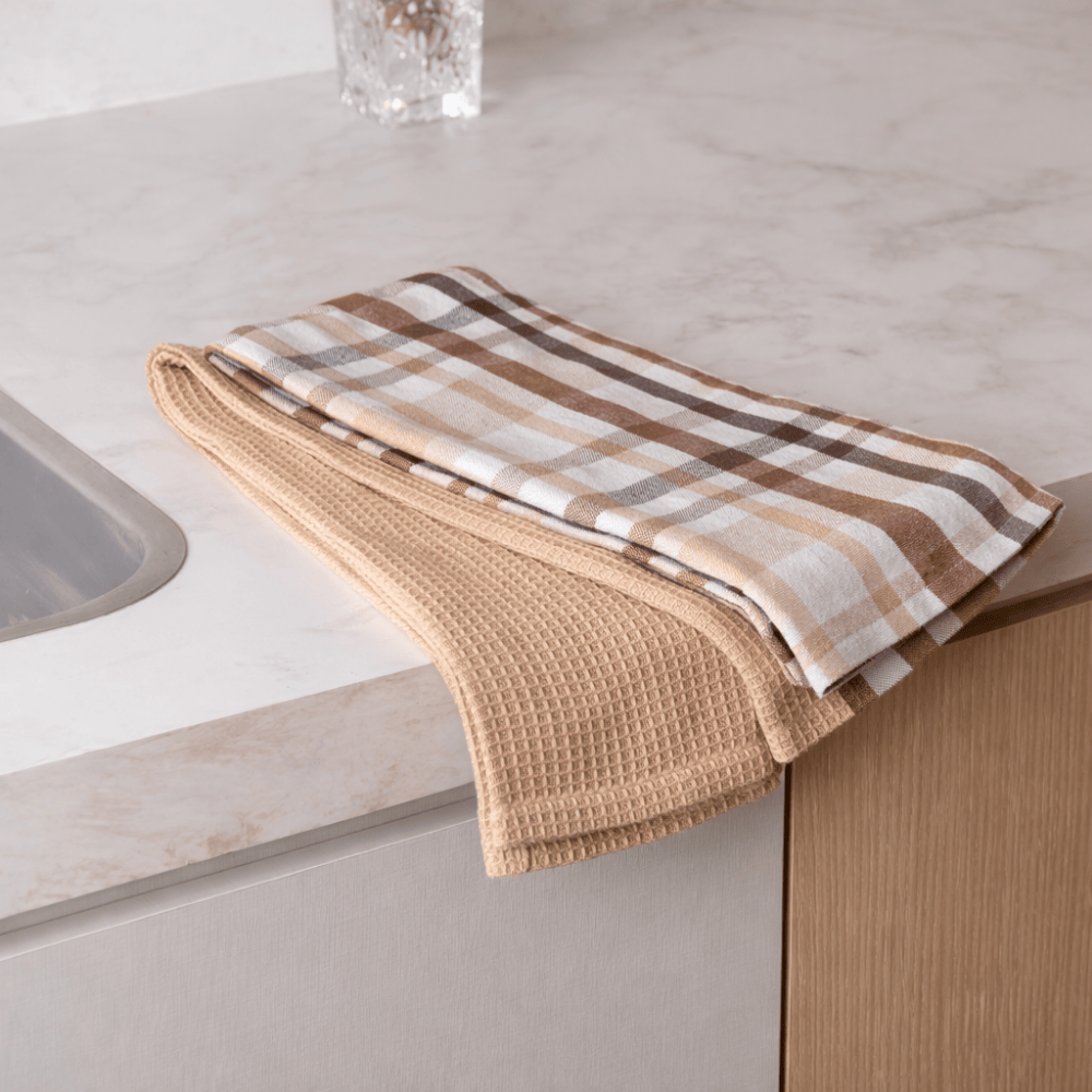 CONJUNTO DE 2 PANOS DE PRATO VERONA MARROM – 60CM X 40CM