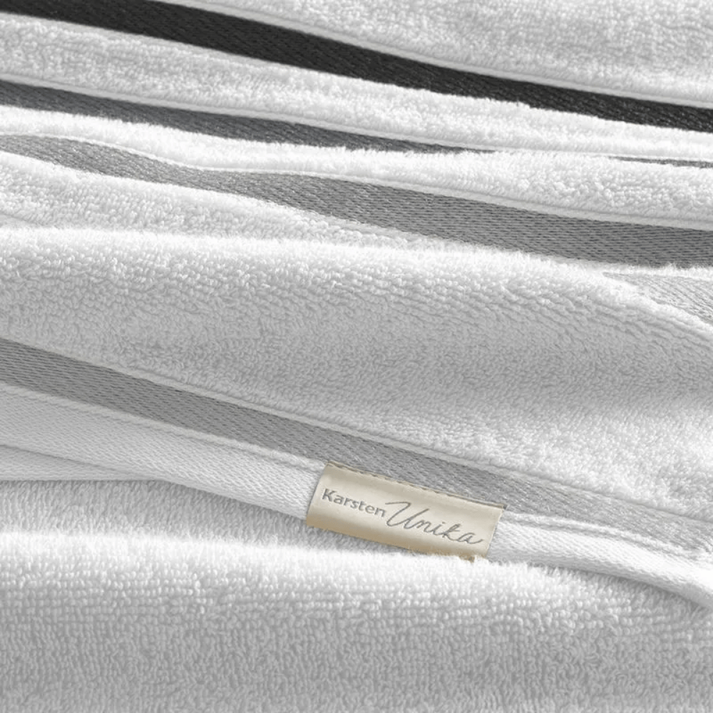 TOALHA DE BANHO FELPUDO LUMINA BRANCO/CINZA – 70CM X 1,40M