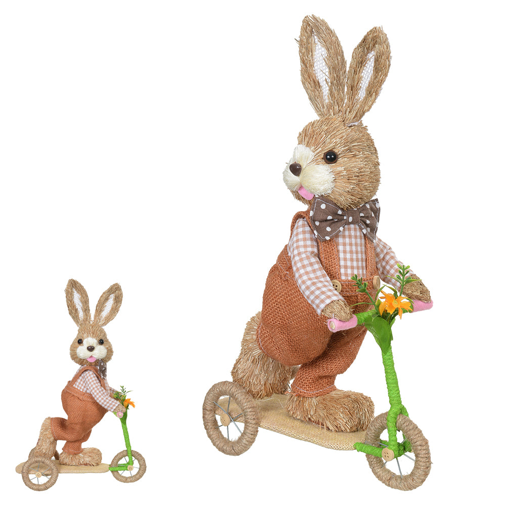 PASCOA COELHO MACHO PATINETE (BEGE MARROM)