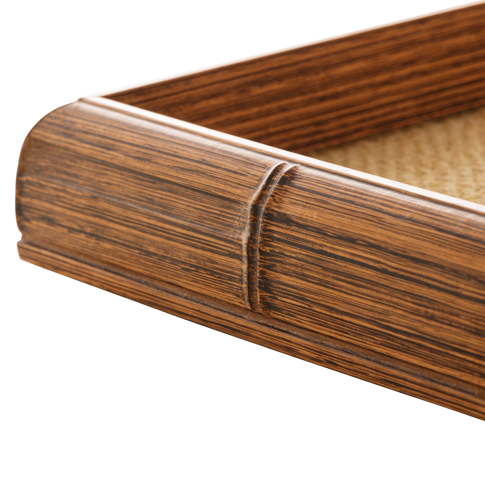 BANDEJA MADEIRA BAMBU C/SISAL NATURAL 30x17x4cm