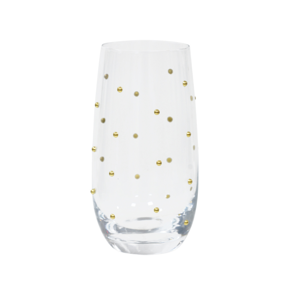 CONJUNTO COPOS COM 2 PEÇAS DOTS (DOURADO) 490ML