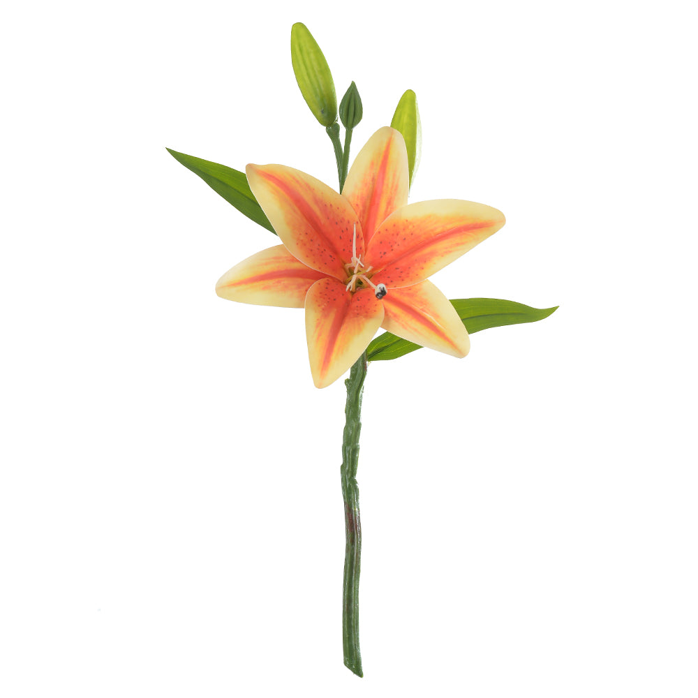 H.LIRIO REAL TOQUE X4 (LARANJA) 34CM