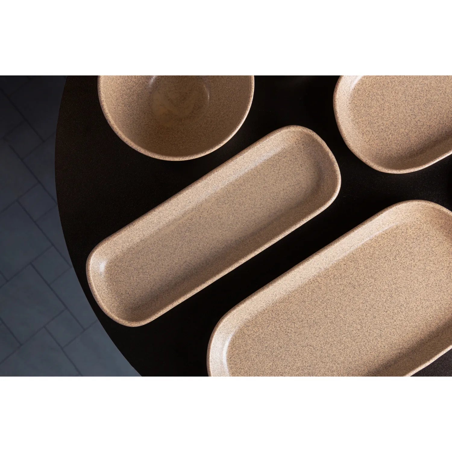 TRAVESSA OVAL DE CERAMICA KOBE CREME 27CM X 8CM X 2,5CM