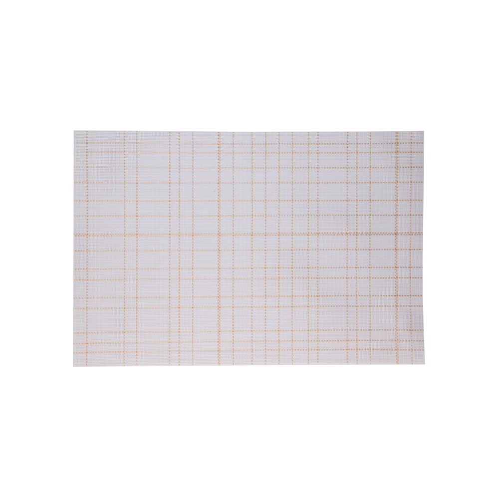LUGAR AMERICANO WEAVE PVC BRANCO – 30CM X 45CM