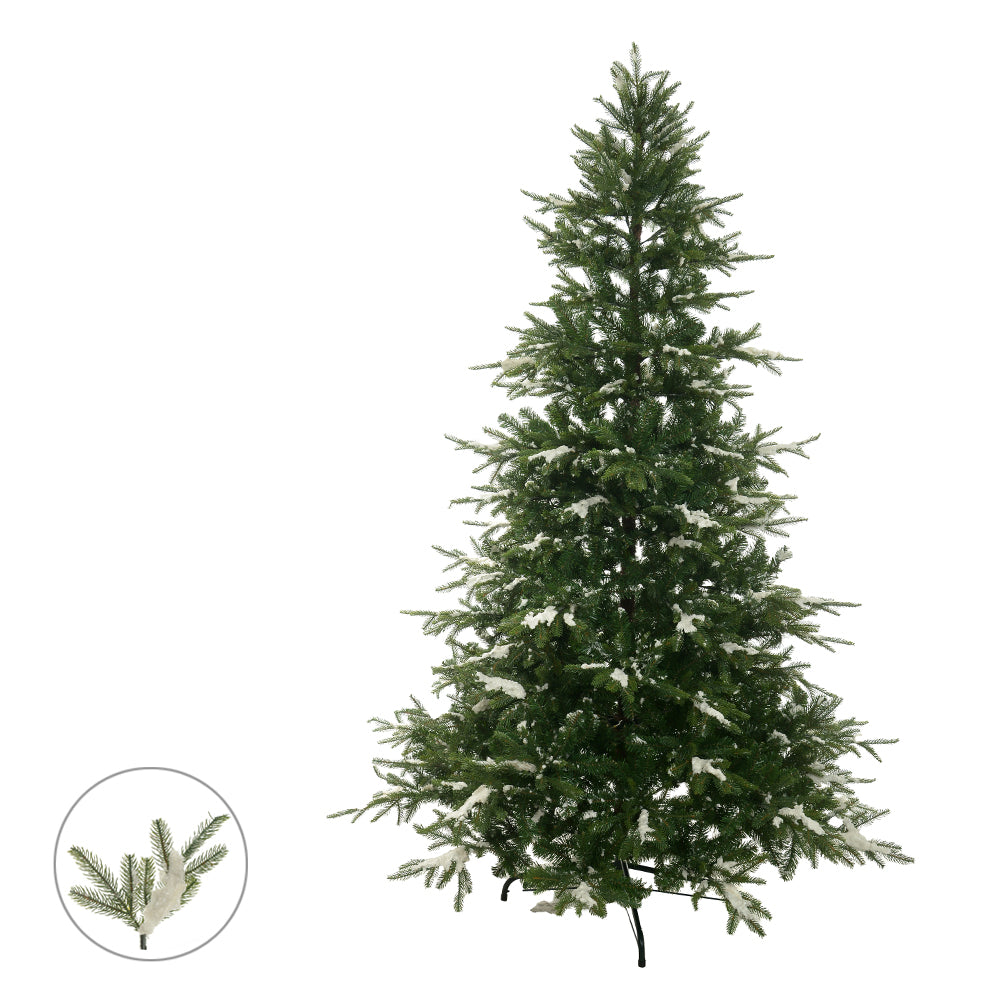ARVORE DE NATAL 2,25M 2614TIPS BASE METAL RAVENA