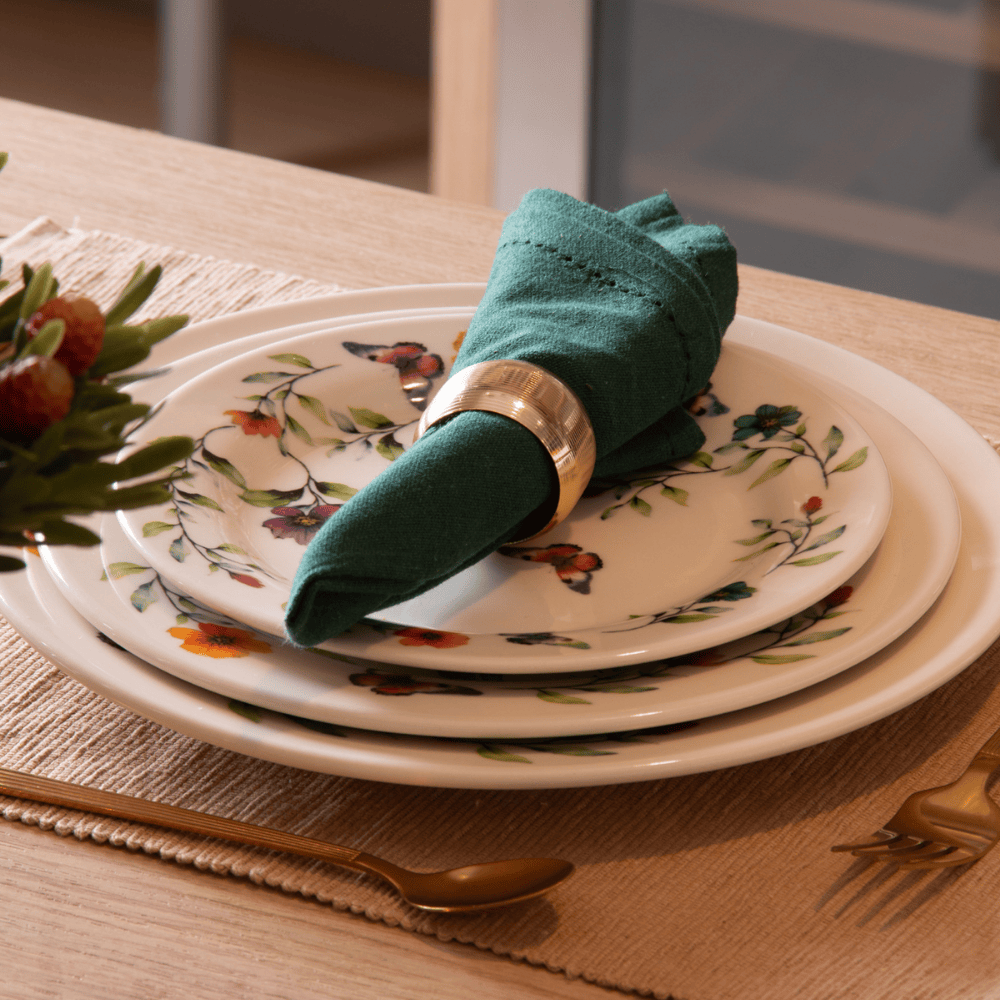 CONJUNTO DE 4 GUARDANAPOS MOMENTOS VERDE – 40CM X 40CM