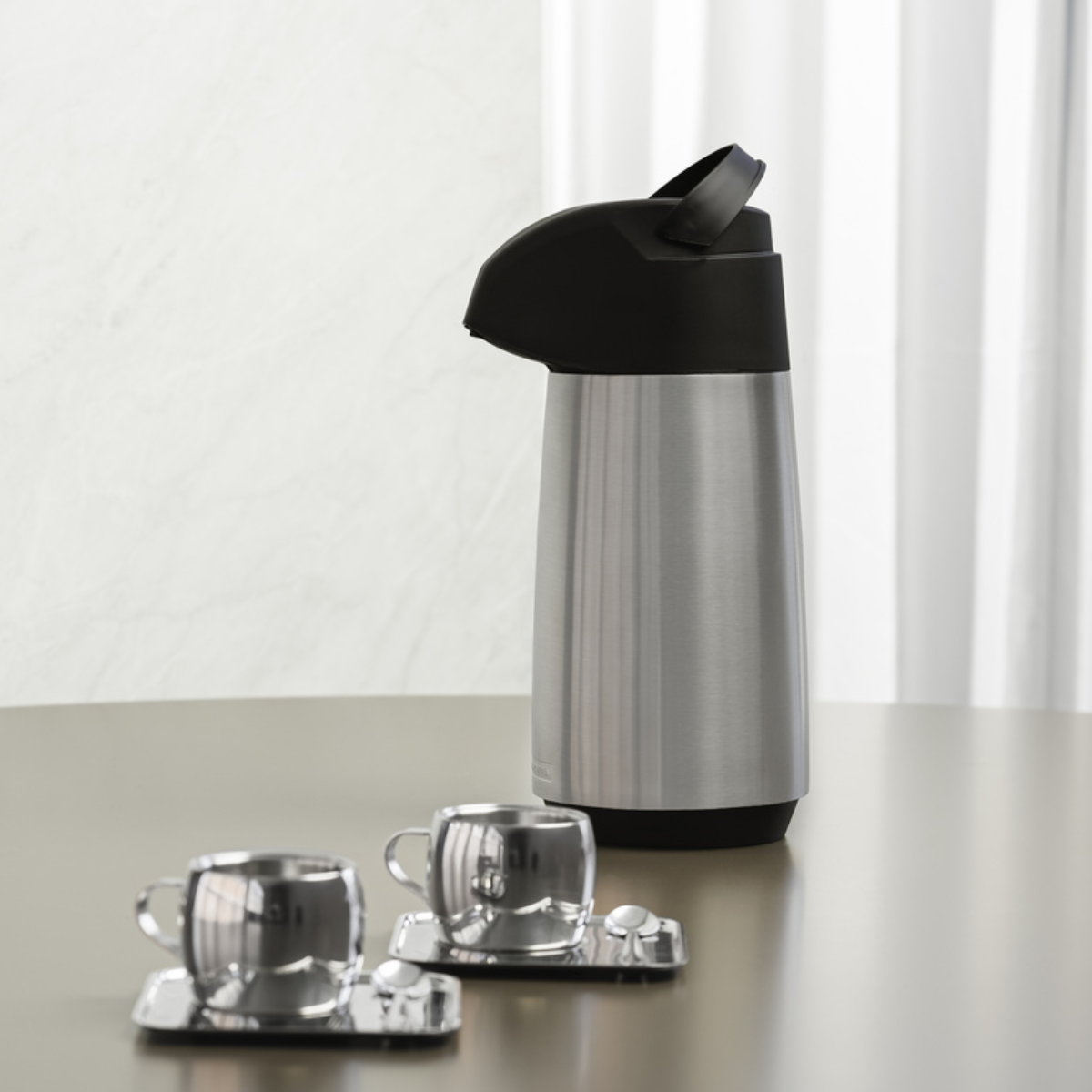 GARRAFA TERMICA EXATA - ACO INOX - 1L