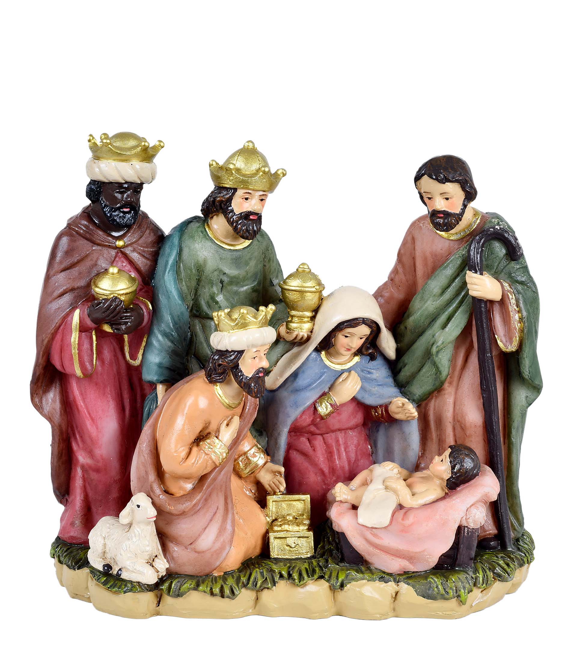 PRESEPIO RESINA COLORIDO - 13CM
