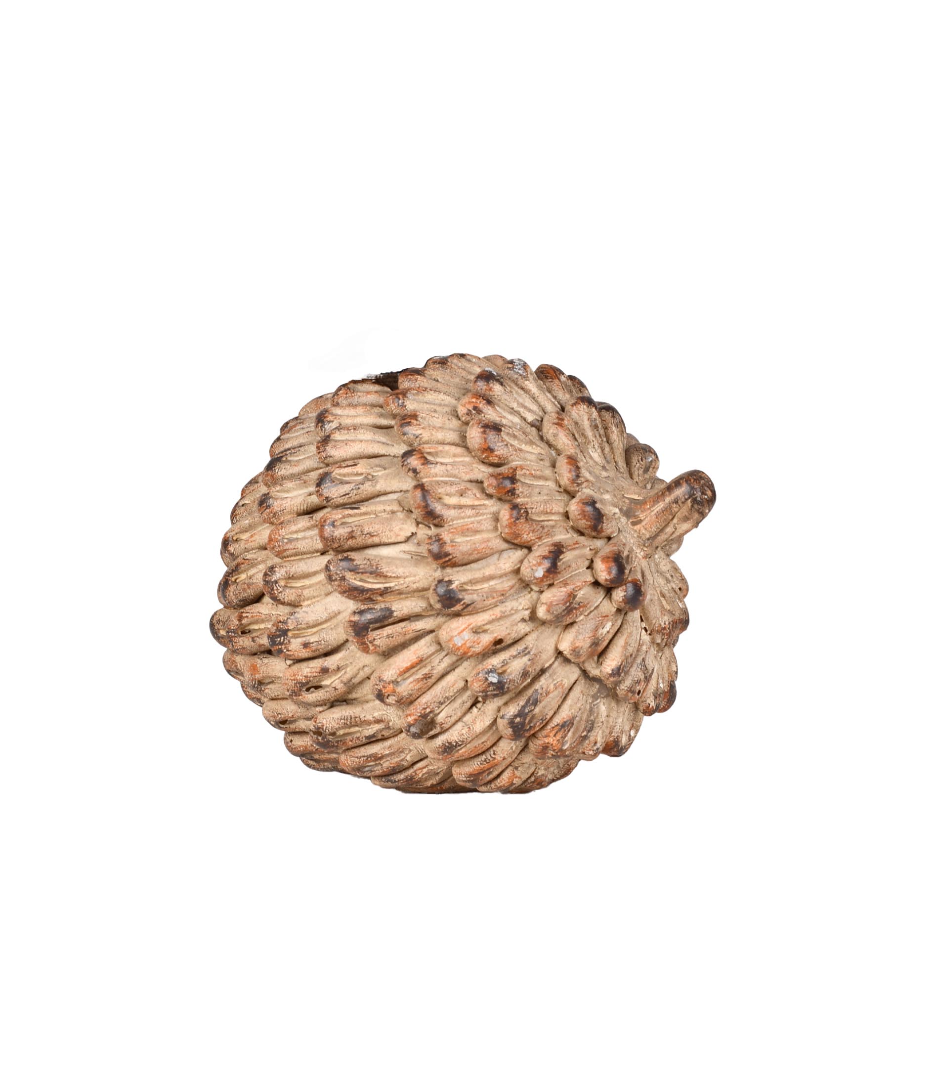 PINHA EM RESINA 10CM NATURAL