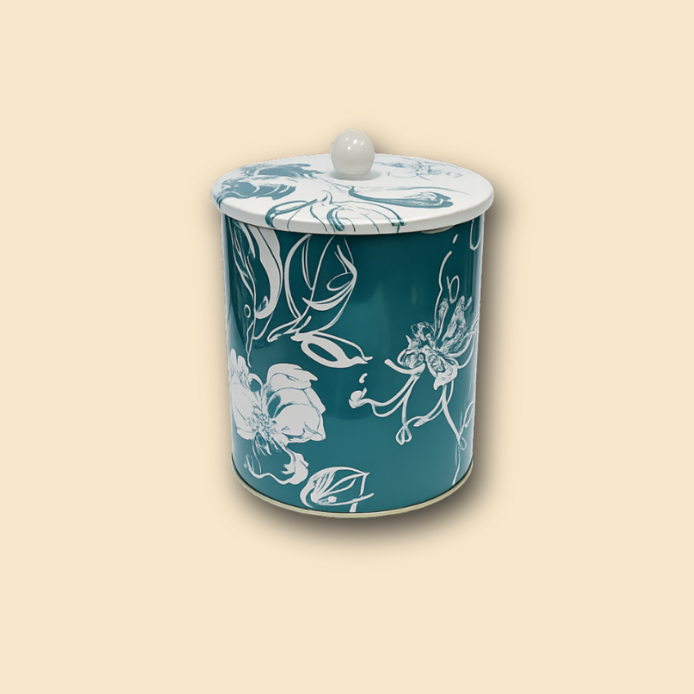 LATA DECORATIVA DE METAL - 20CM