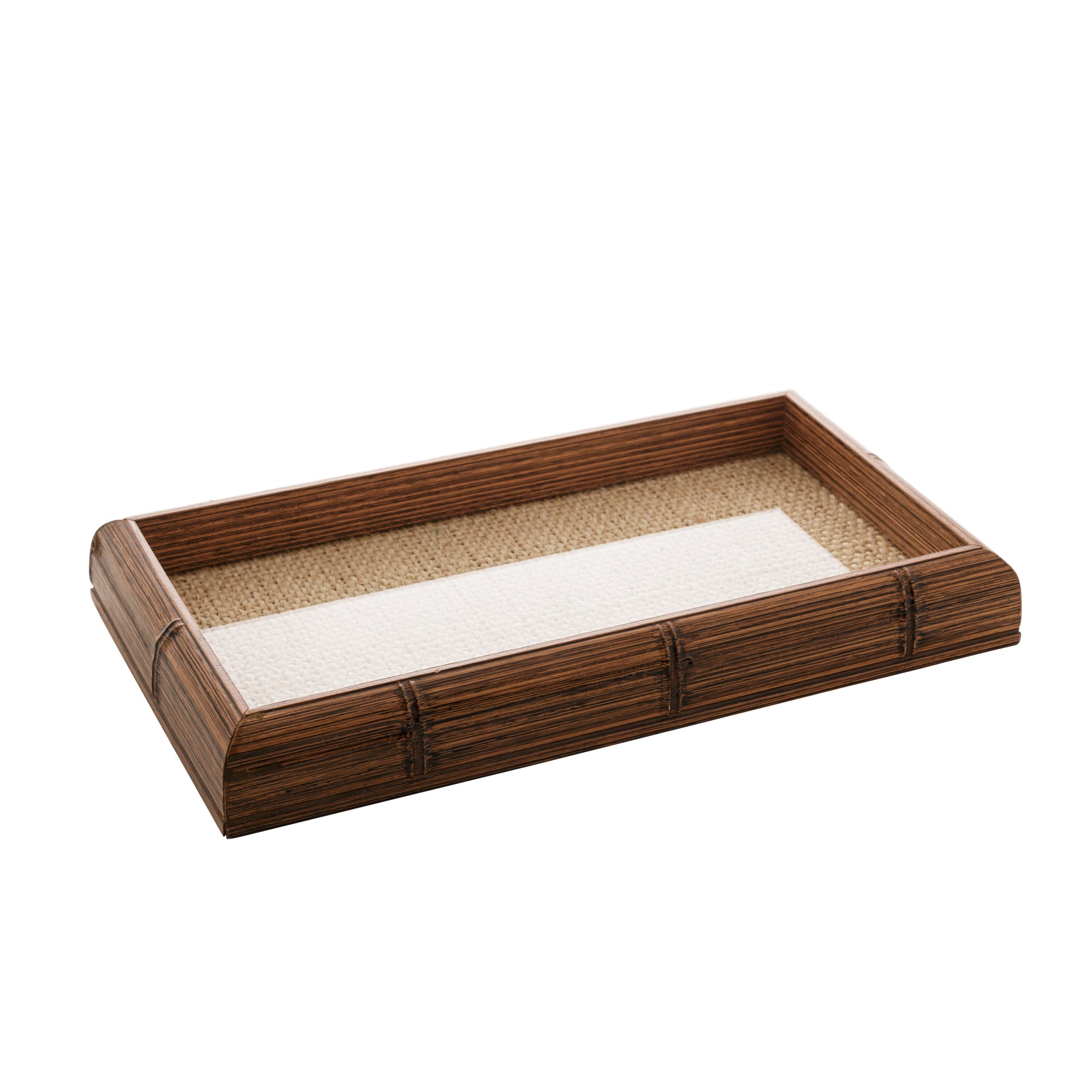BANDEJA MADEIRA BAMBU C/SISAL NATURAL 30x17x4cm