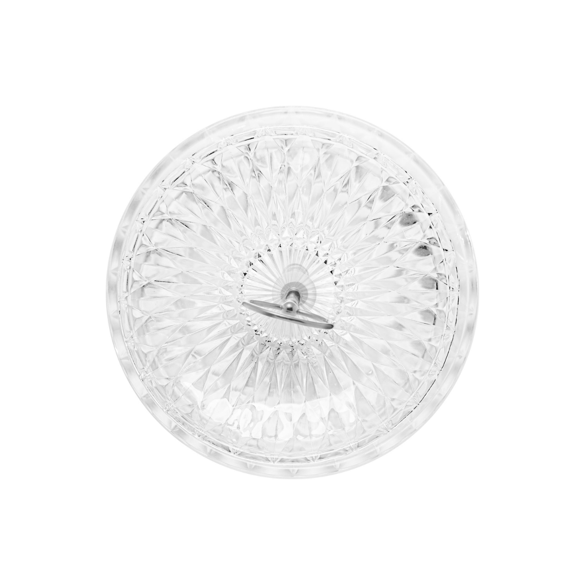 PORTA DOCES DE VIDRO 2 ANDARES DIAMOND 25CM
