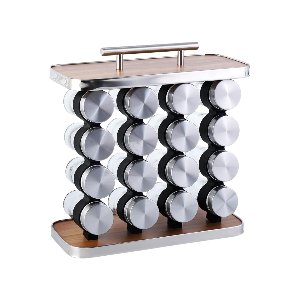 PORTA CONDIMENTOS 16 PEÇAS EM INOX