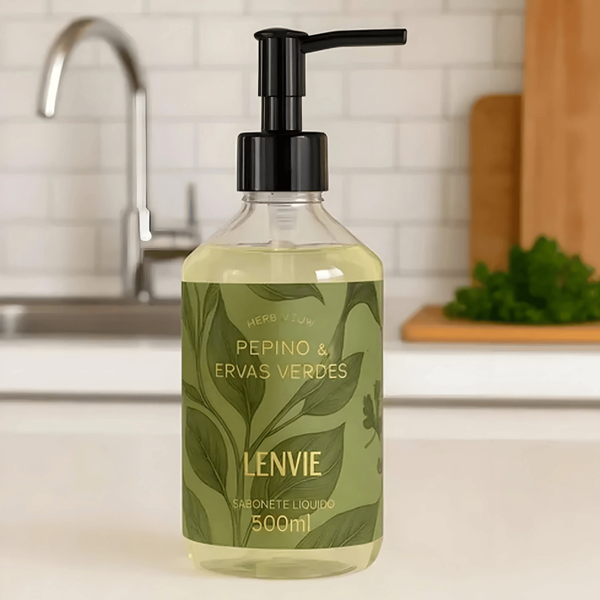 SABONETE LIQUIDO - PEPINO E ERVAS VERDES - 500ML