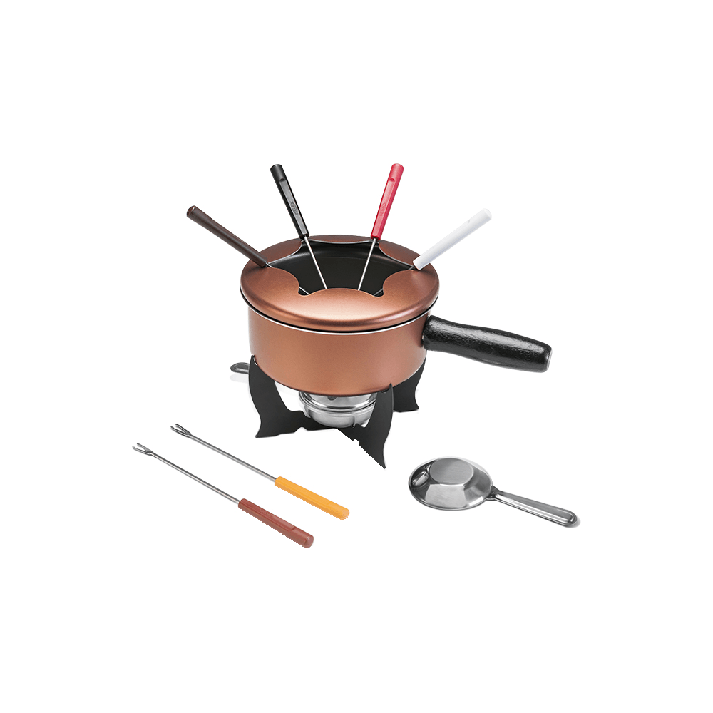 Conjunto para Fondue Brinox 10 Peças, Cobre -