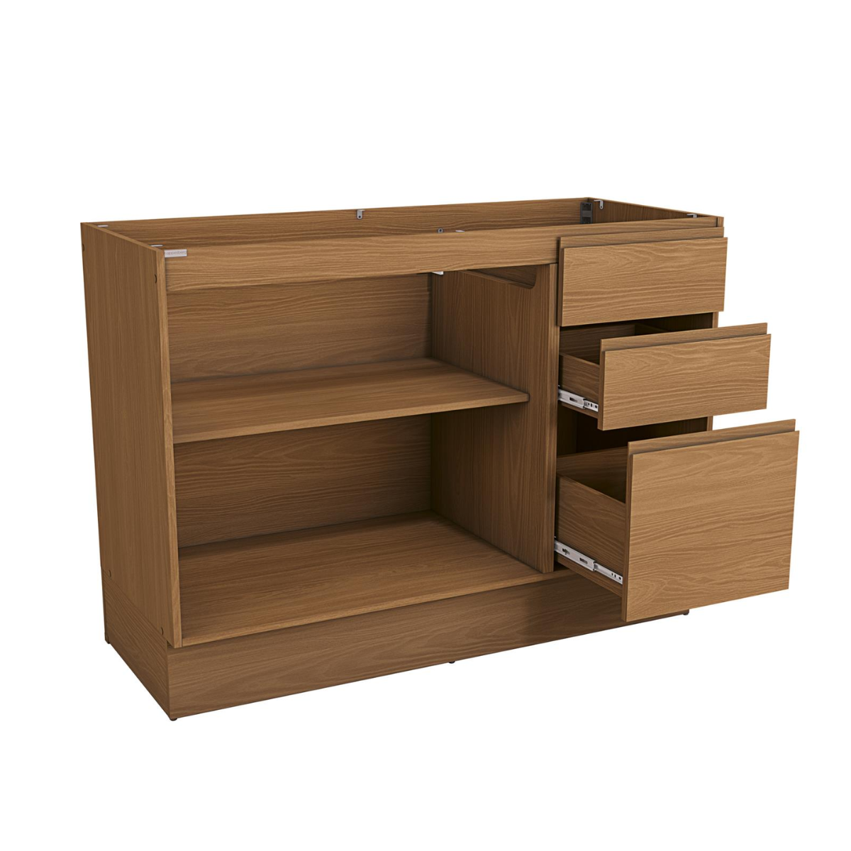 BALCÃO DE PIA 2 PORTAS 3 GAVETAS – CANELA 120CM