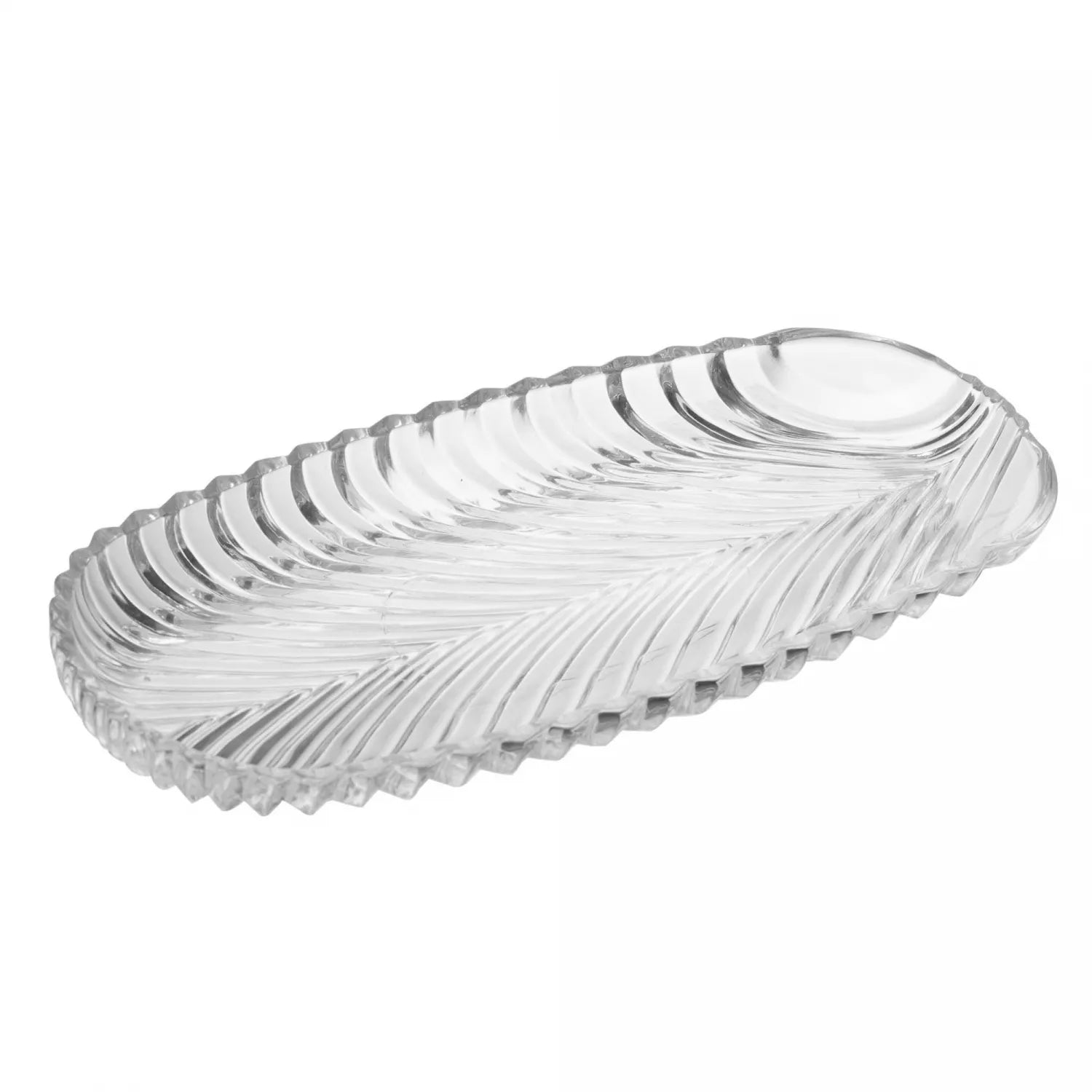 FOLHA DECORATIVA DE CRISTAL DE CHUMBO LEAF 39,5x14x3cm