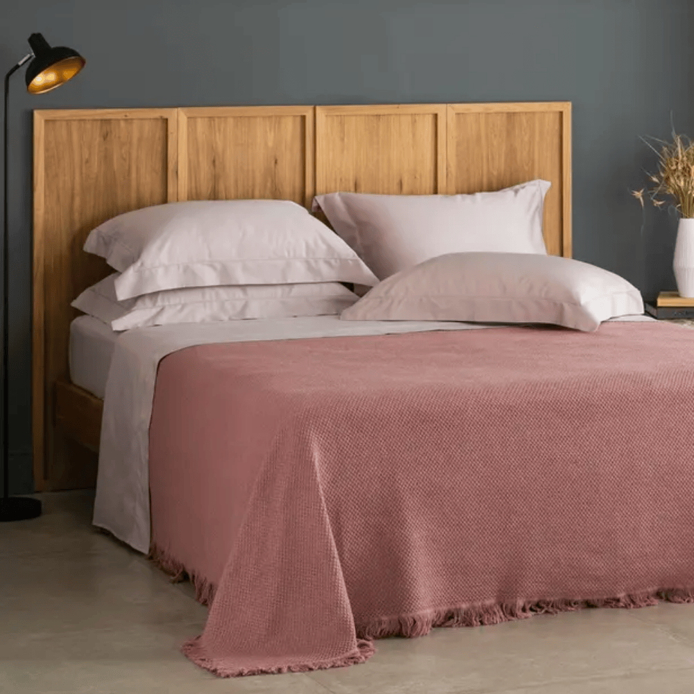 COLCHA QUEEN JACQUE ROSA – 2,20M X 2,50M