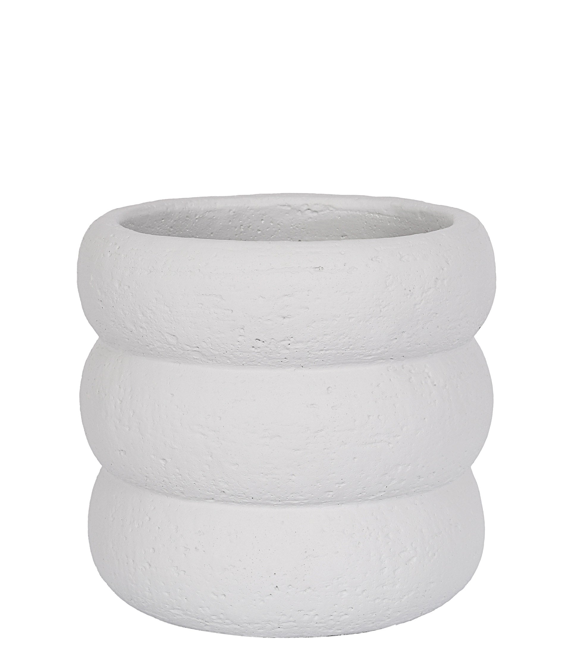 CACHEPOT EM CIMENTO CINZA 16CM
