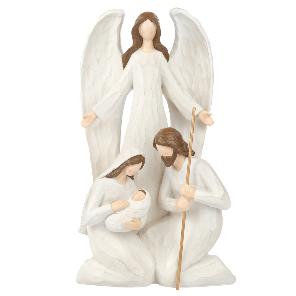 SAGRADA FAMILIA E ANJO - 40CM