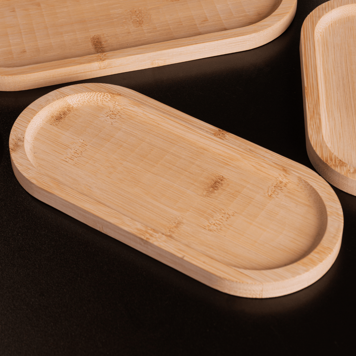 BANDEJA OVAL NATURE 24CM X 11CM X 1,5 CM BAMBU