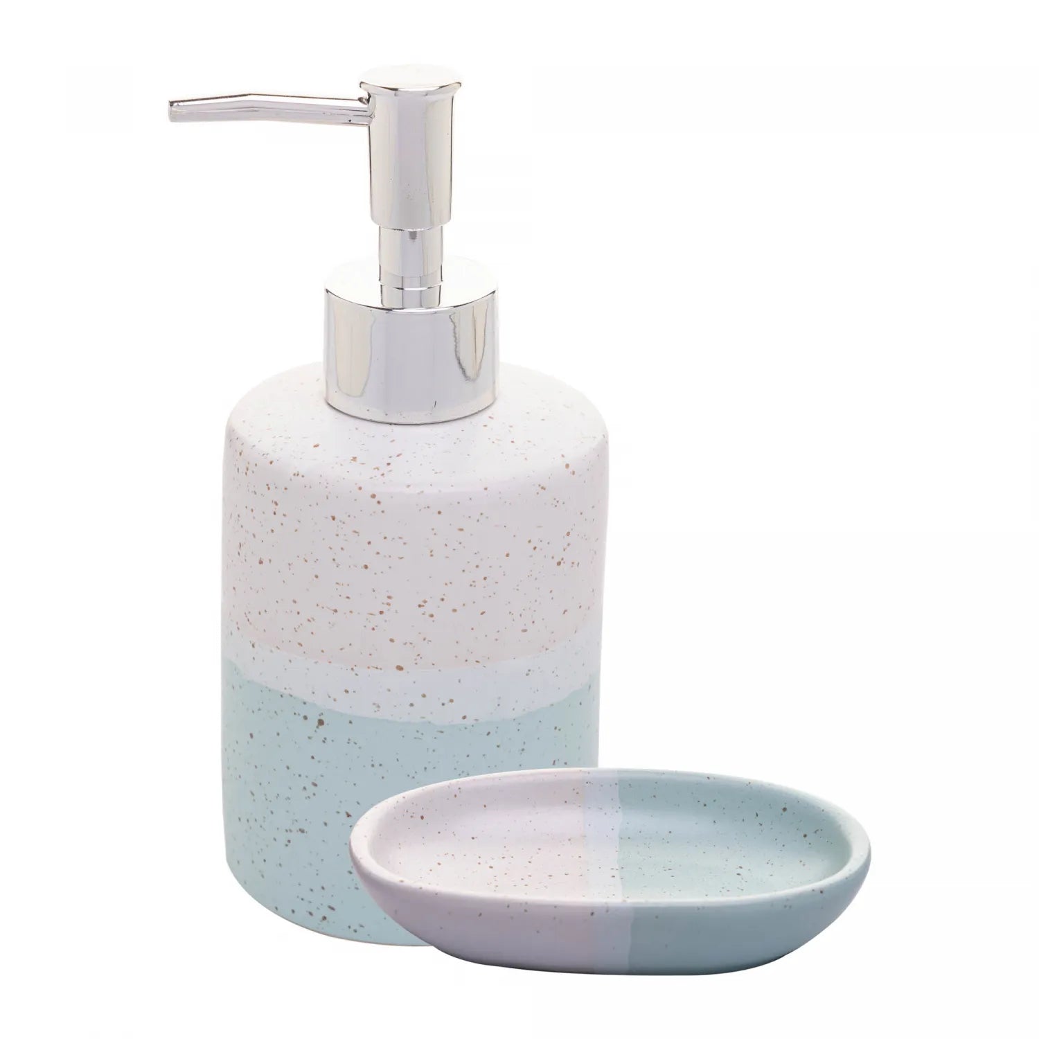 CONJUNTO 2 PEÇAS PARA BANHEIRO DE CERÂMICA DEGRADE VERDE