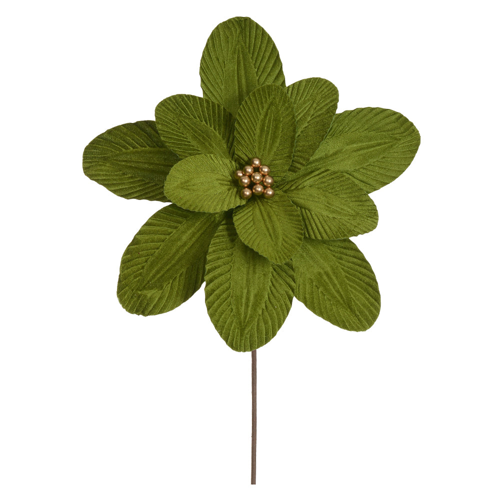 HASTE BICO DE PAPAGAIO AVELUDADO VERDE 35CM