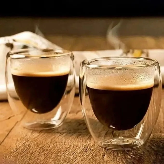 JOGO 2 COPOS CAFÉ PAREDE DUPLA 180ML