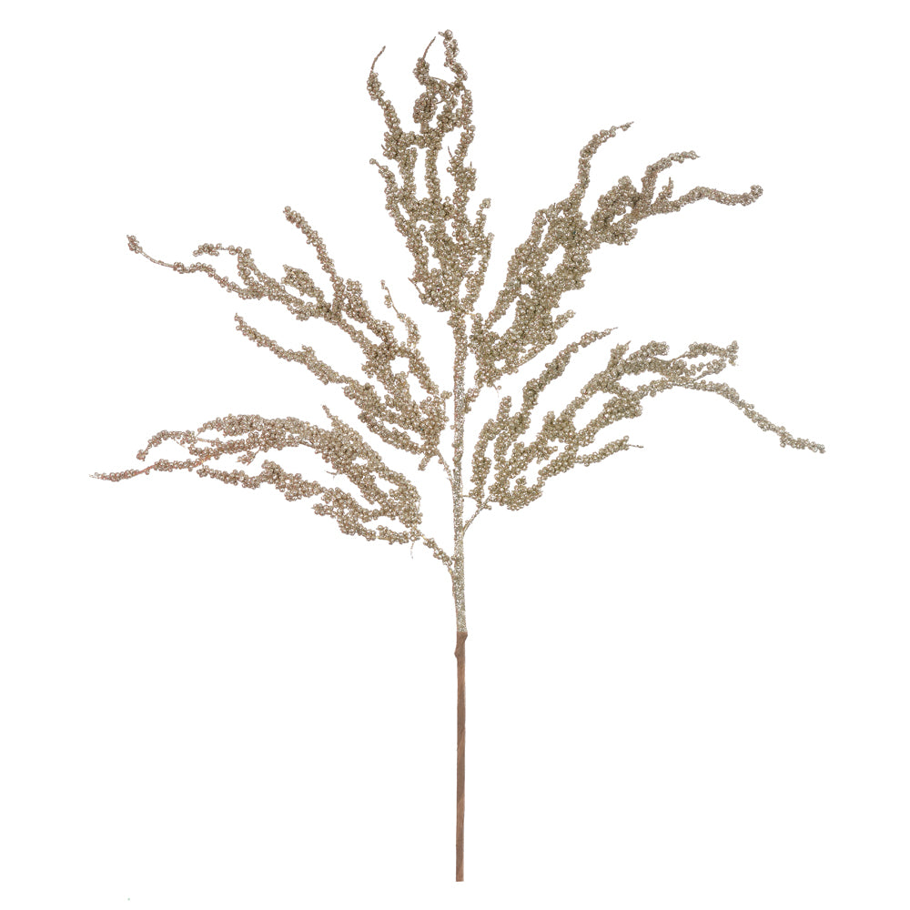 HASTE NATAL GRASS CHAMPANHE COM GLITTER 66CM
