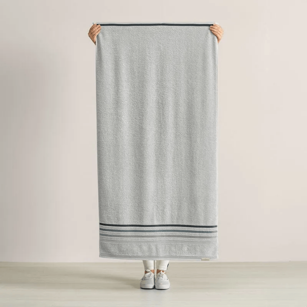 TOALHA DE BANHO FELPUDO LUMINA CINZA MINERAL – 70CM X 1,40M