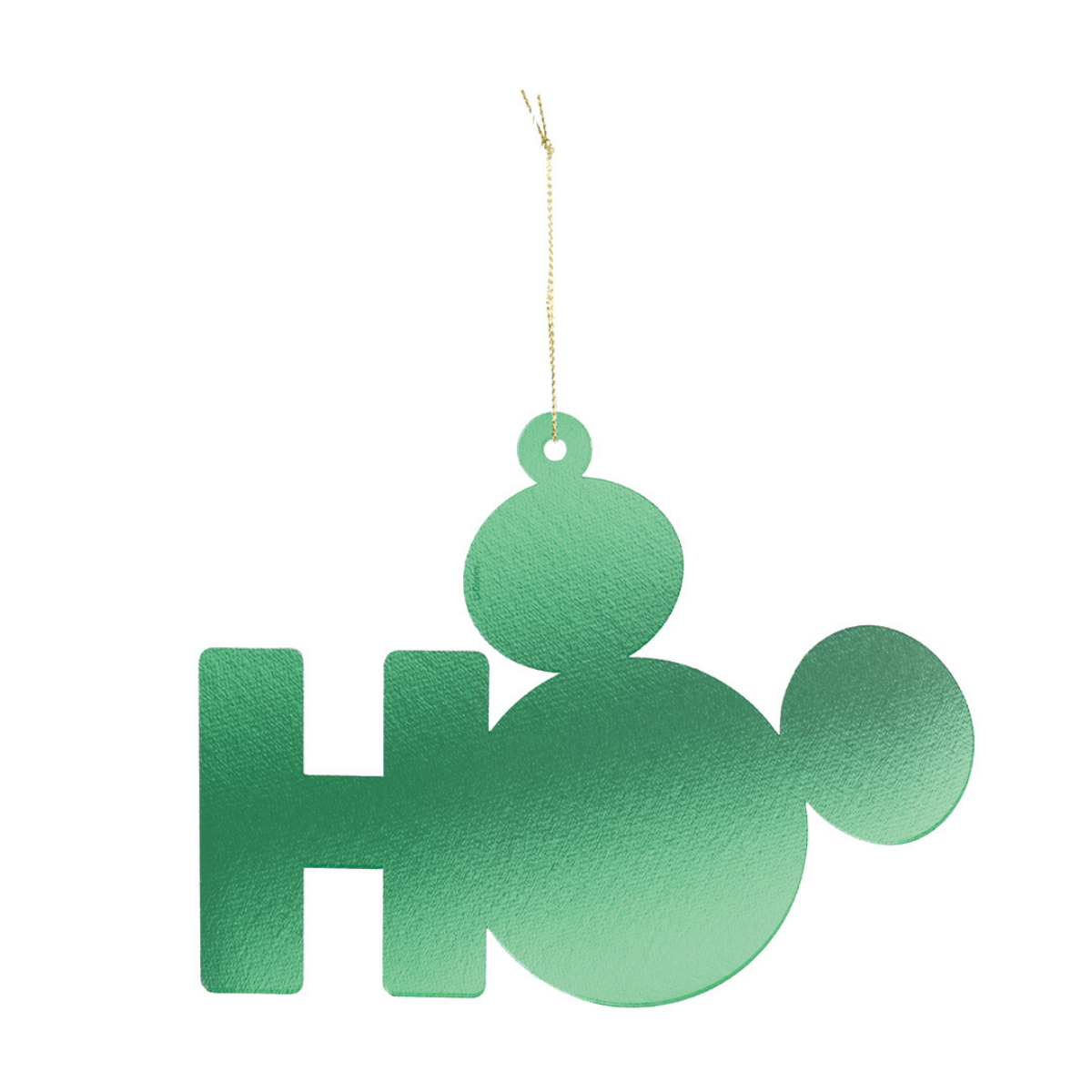 PINGENTE MICKEY ESPELHADO VERDE 12CM