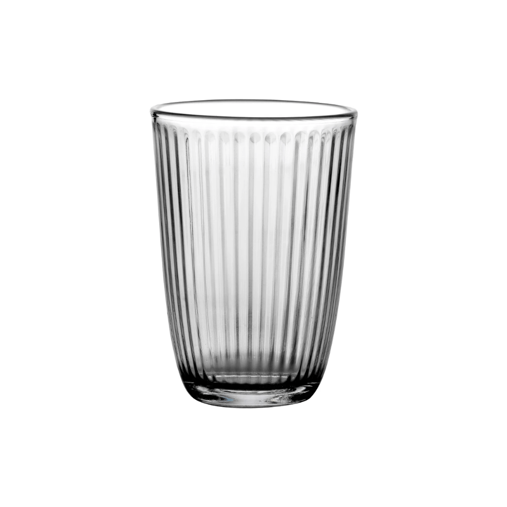 JOGO DE 6 COPOS OPTICO EM VIDRO - 380ML