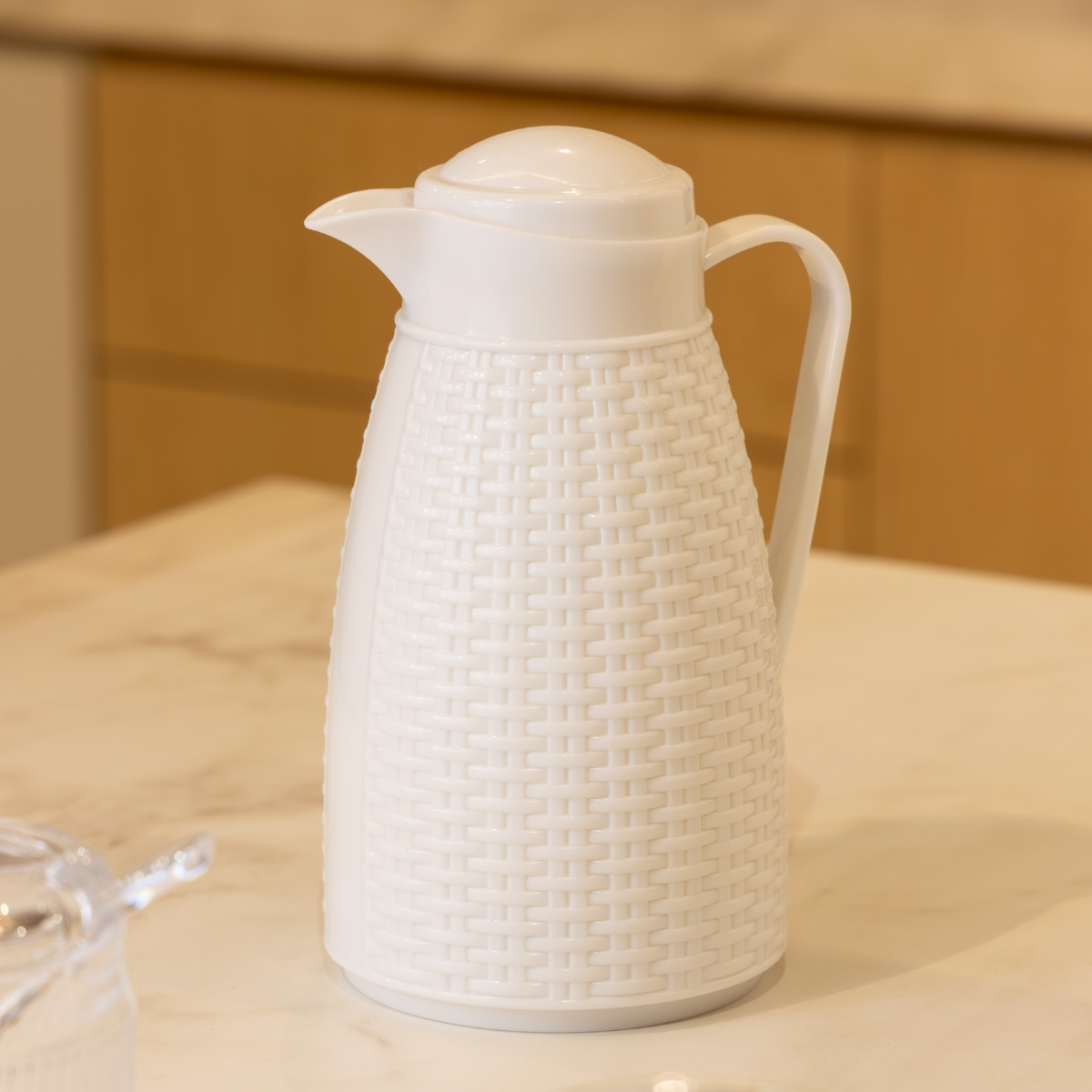 GARRAFA TERMICA NEW RATTAN BRANCA - 400ML