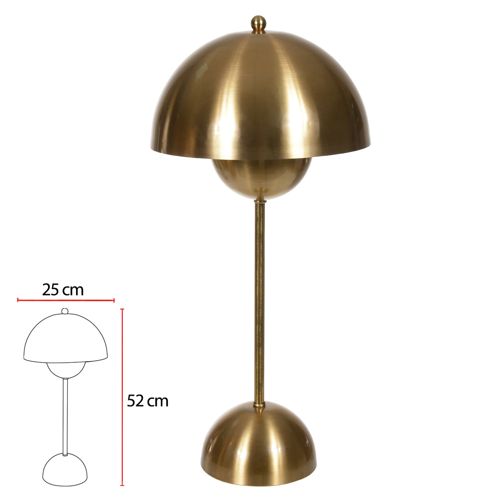 ABAJUR METAL BIVOLT (DOURADO) 52CM