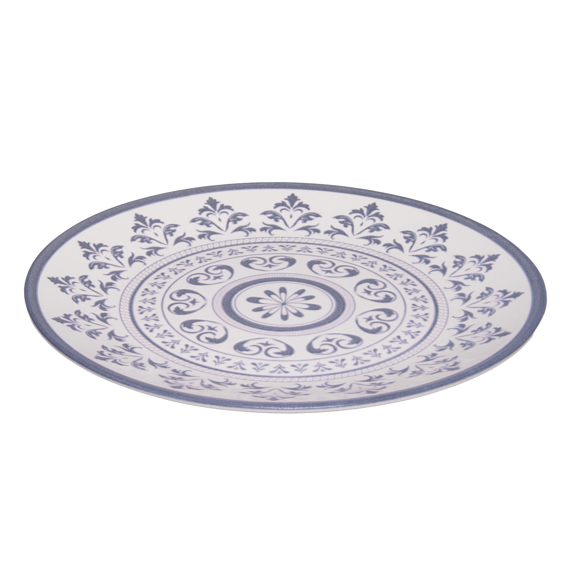 PRATO RASO PORTO 25CM AZUL CERAMICA