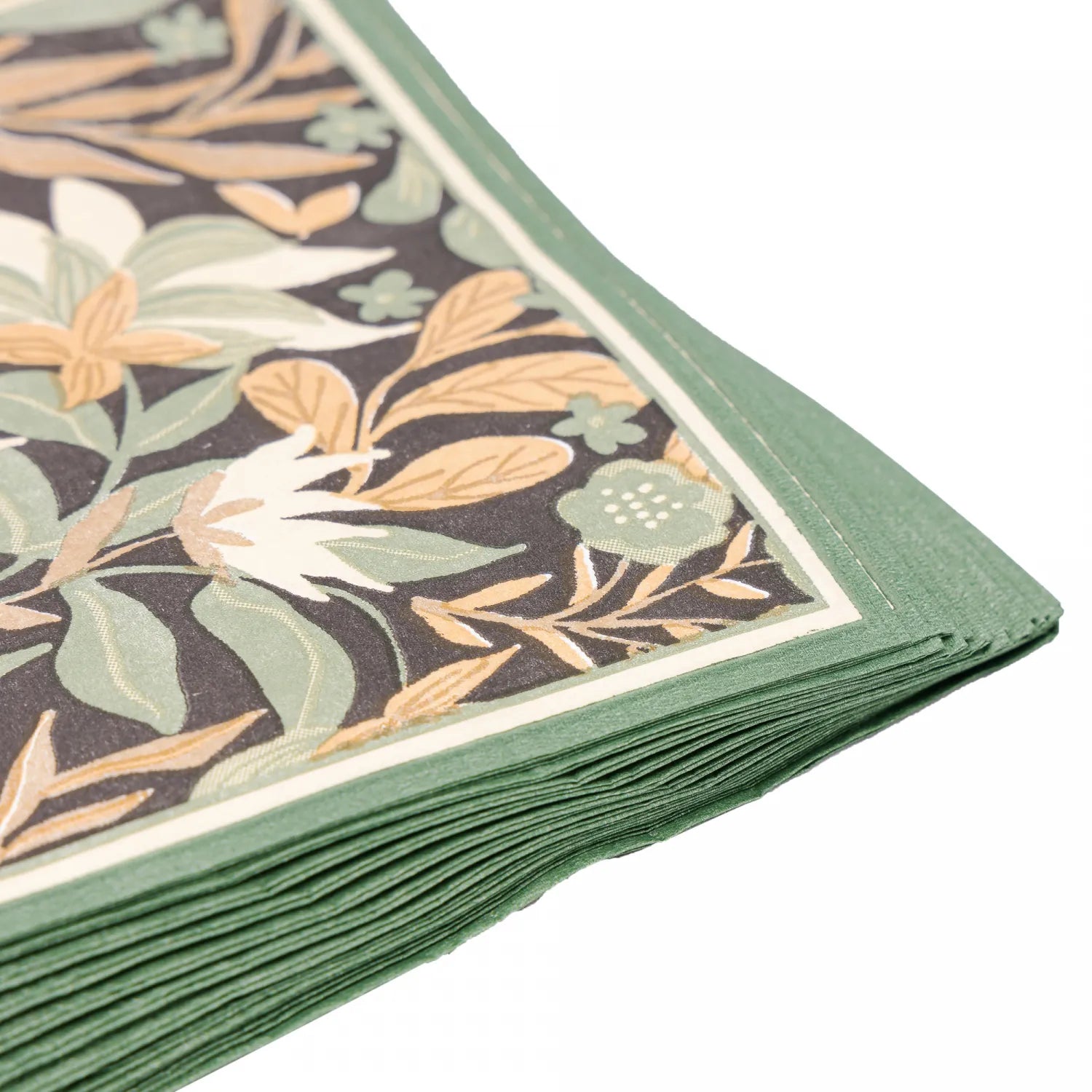 CONJUNTO DE 20 GUARDANAPOS DE PAPEL ESTAMPADO GREEN GARDEN 25CM X 25CM