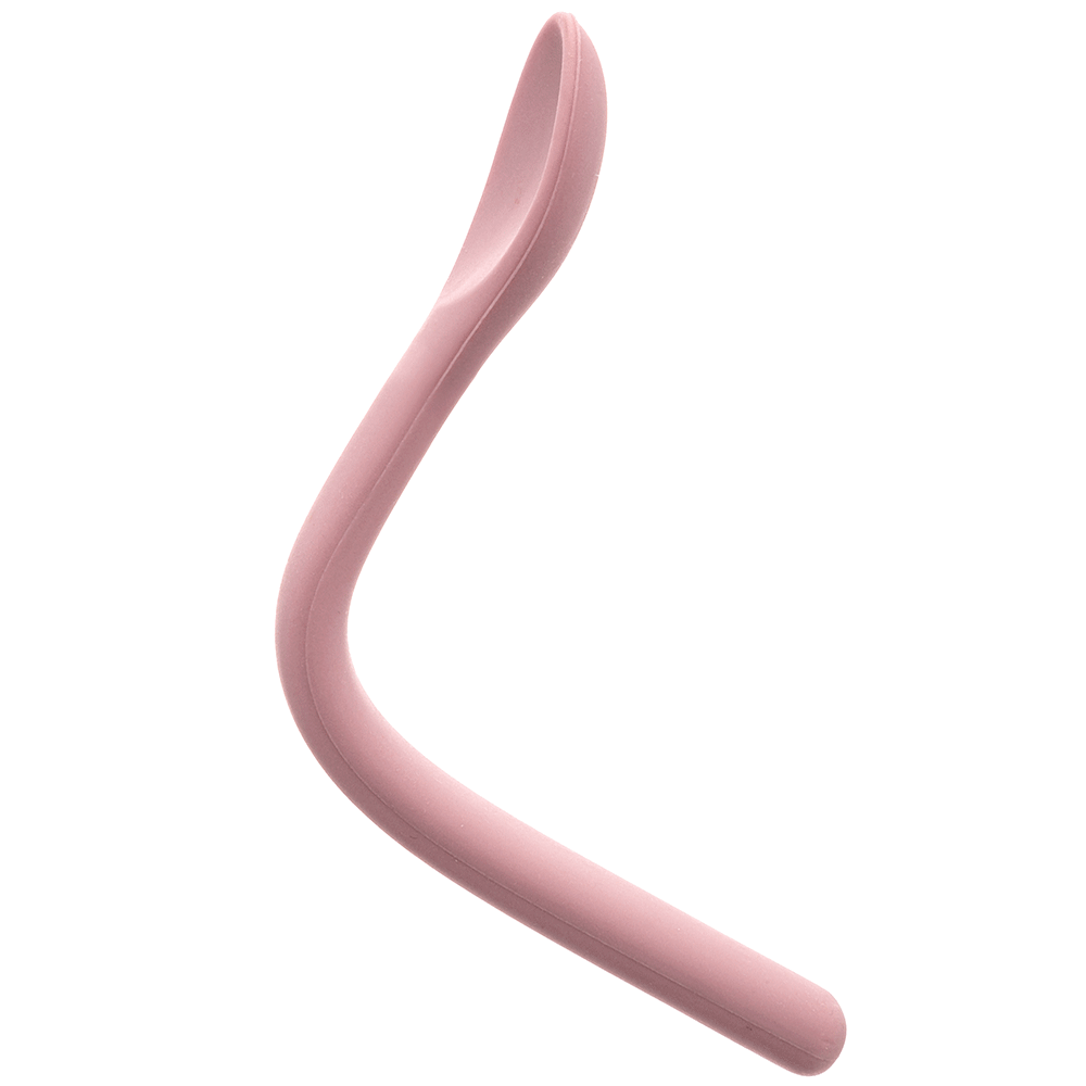 COLHER FLEXIVEL EM SILICONE ROSA