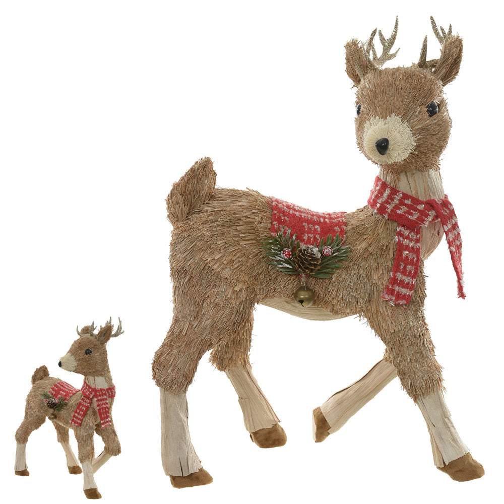 RENA EM PE DE PALHA 58CM