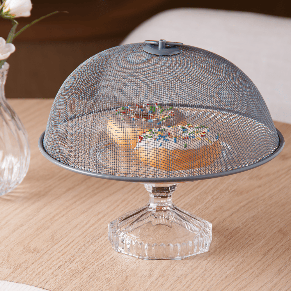 TELA PROTETORA PARA ALIMENTOS METAL CINZA – 30CM X 12CM