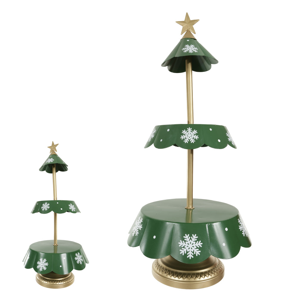 ARVORE DECORATIVA METAL 2 ANDARES 67CM