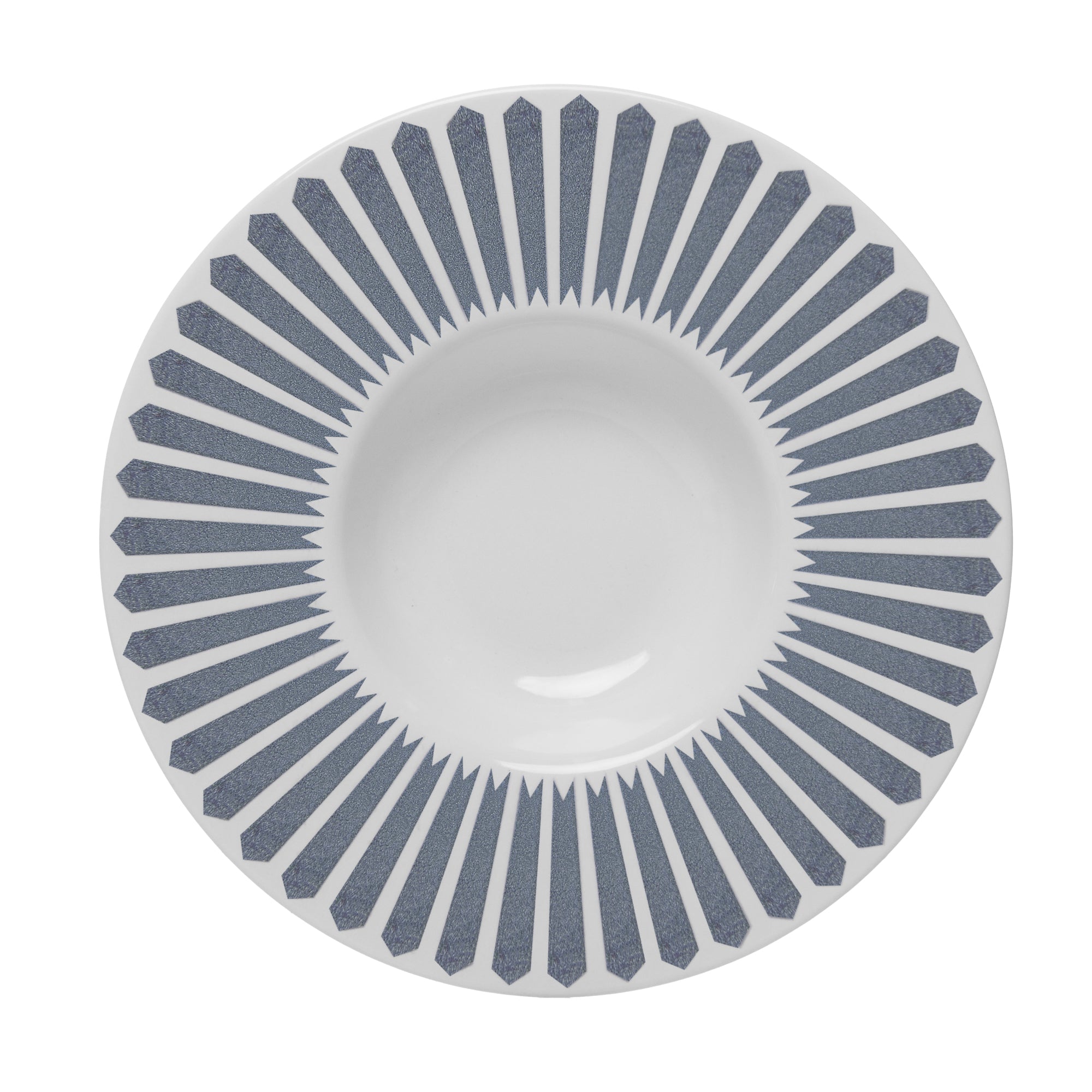 PRATO PARA RISOTO MEDITERRANEO 28CM AZUL CERAMICA