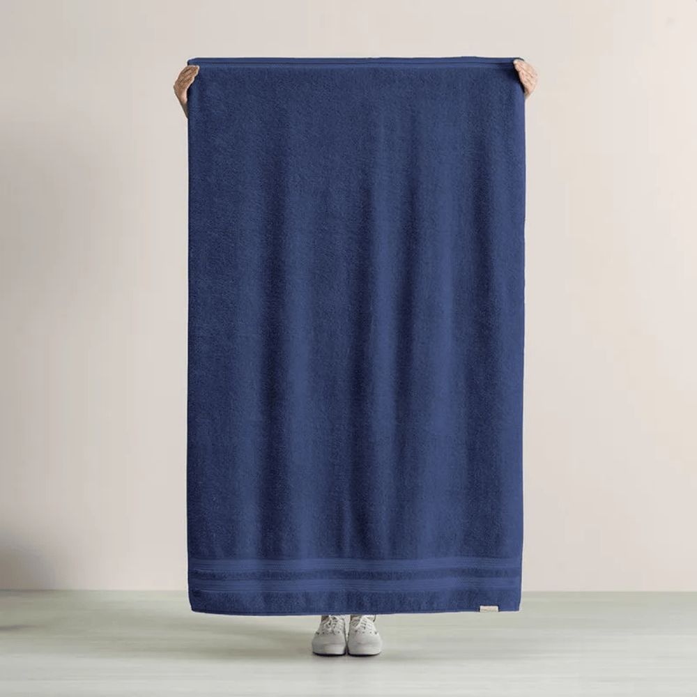 TOALHA BANHAO FELPUDO UNIKA AZUL MARINHO – 86CM X 1,50M