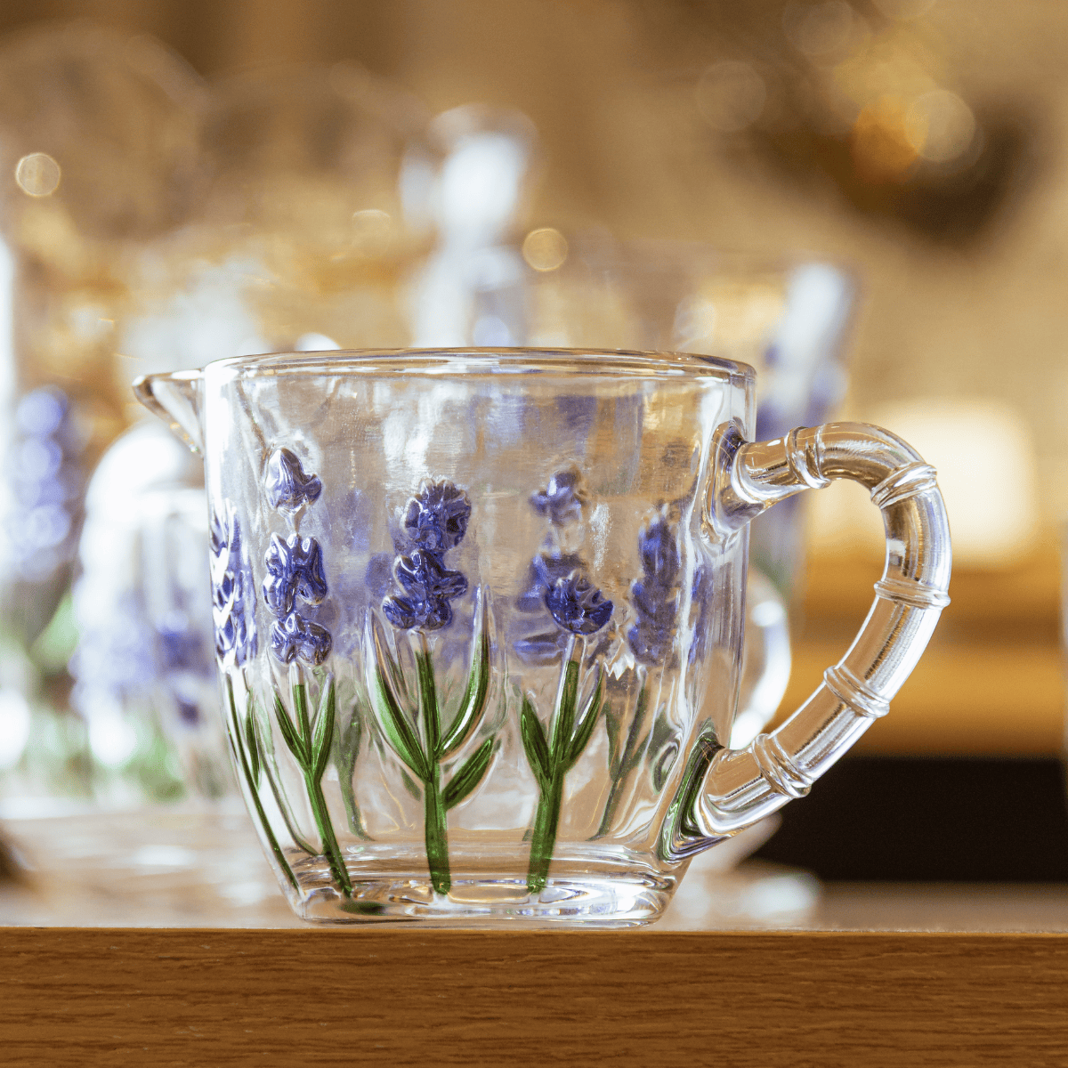 LEITEIRA LAVANDA HAND PAINTING 240ML CRISTAL