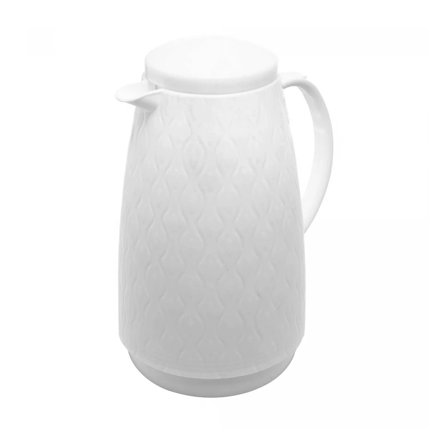 GARRAFA TÉRMICA DE PLÁSTICO PEACOCK BRANCA 1L
